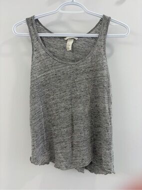 H&M Women's Gray Tank Top - Lightweight Sleeveless Tee - XS